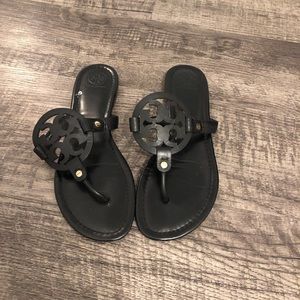 Tory Burch black Miller sandals. Size 9